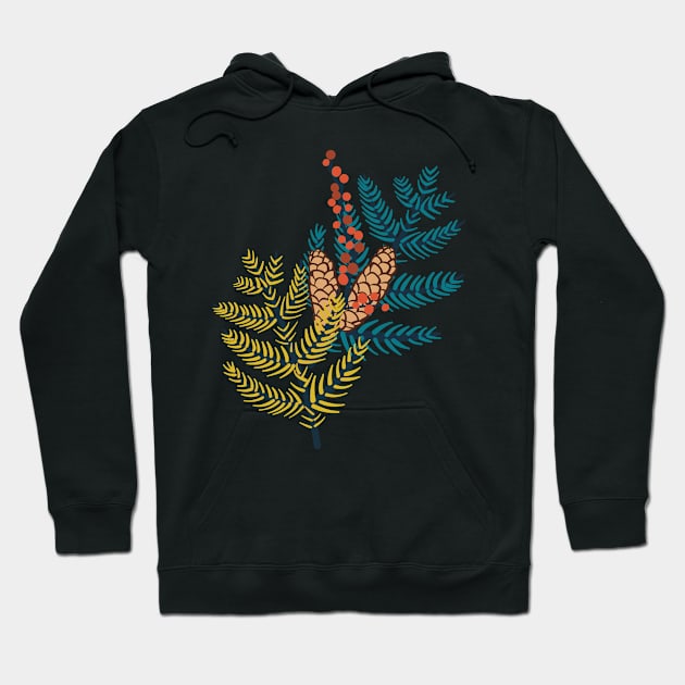 Cute Pine Branch Hoodie by SWON Design